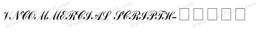 VnCommercial ScriptH字体转换